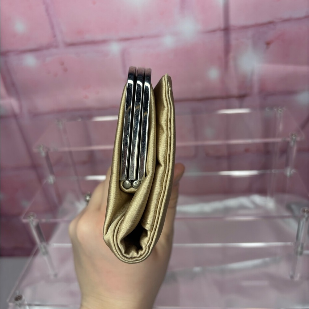 Versace Beige Wallet with Silver Accents - Picture 6 of 14